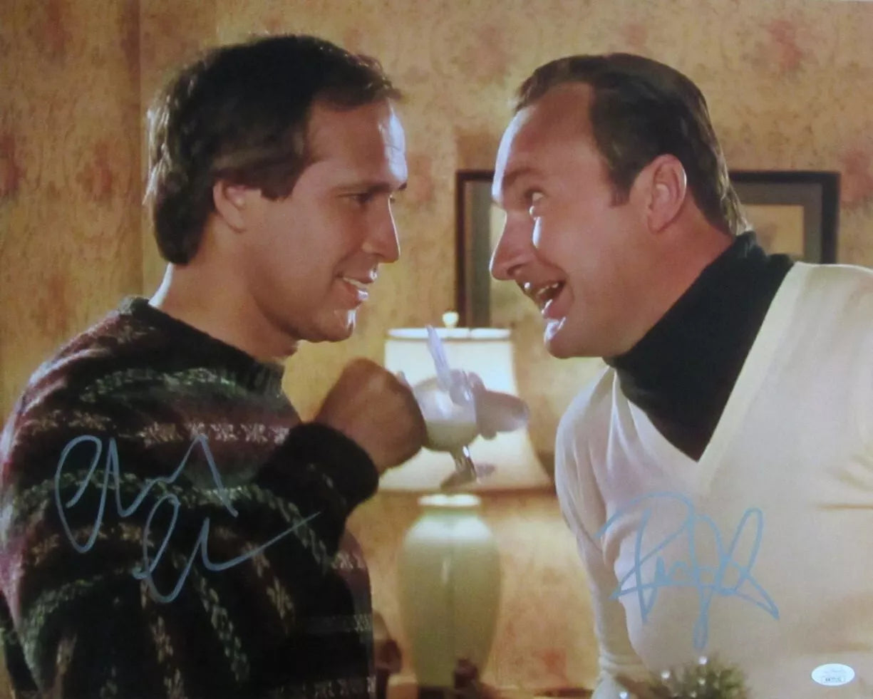 Chevy Chase/Randy Quaid Dual-Signed 16x20 Photo "Christmas Vacation" JSA