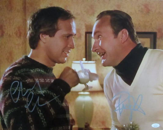 Chevy Chase/Randy Quaid Dual-Signed 16x20 Photo "Christmas Vacation" JSA