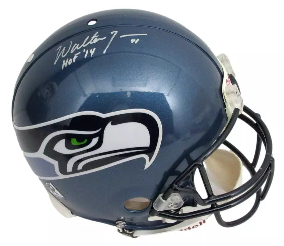 Walter Jones HOF Signed Seahawks Full Size Authentic Proline Helmet JSA COA