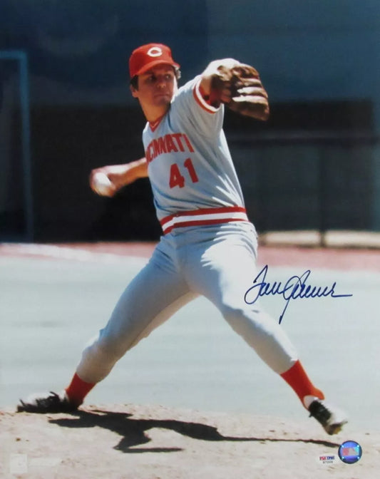 Tom Seaver Autographed 16x20 Photo Cincinnati Reds PSA