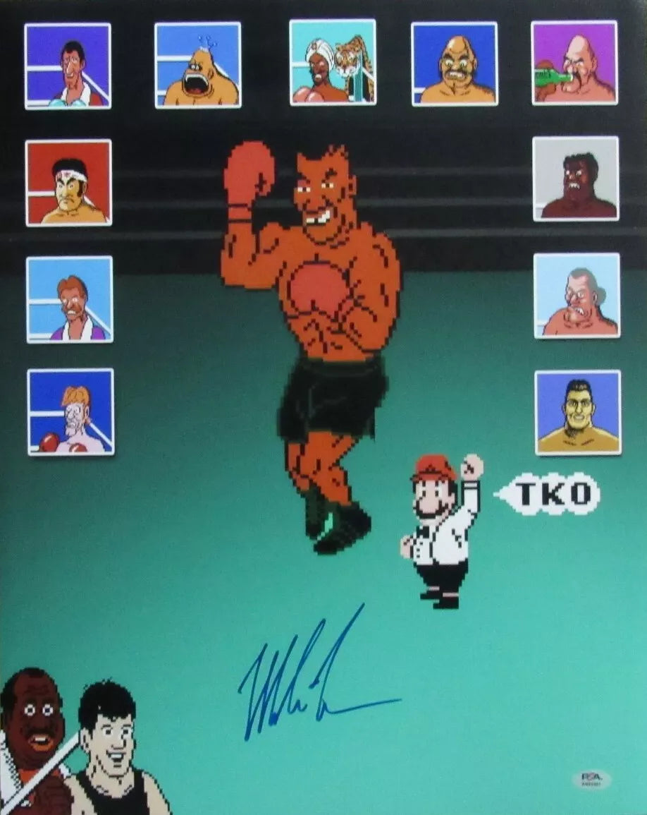 Mike Tyson Signed/Autographed 16x20 "Punch Out" Photo PSA/DNA