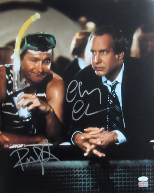 Chevy Chase/Randy Quaid Dual-Signed/Auto 16x20 Photo "Vegas Vacation" JSA