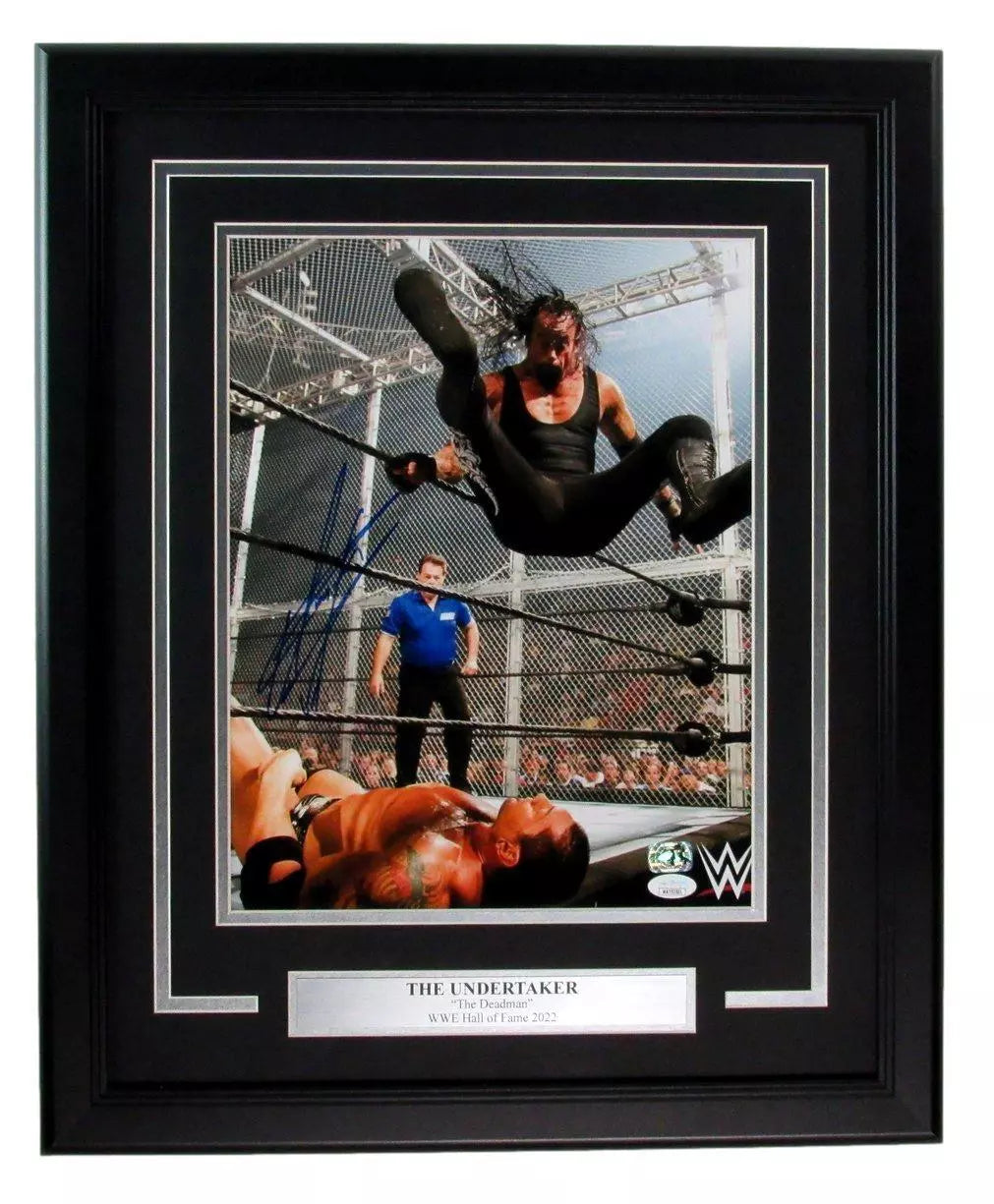 Mark William Calaway "Undertaker" Signed/Auto 11x14 Photo Framed JSA