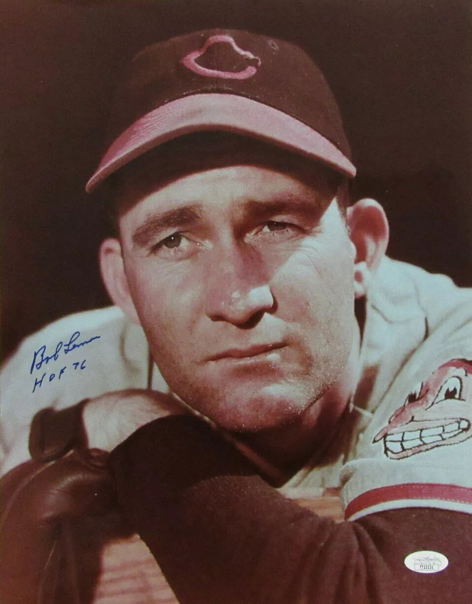 Bob Lemon HOF Cleveland Indians Signed/Inscribed 11x14 Photo JSA