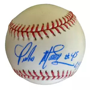 Pedro Martinez HOF Autographed/Inscribed OML Baseball Boston Red Sox JSA COA