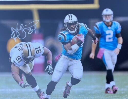 Carolina Panthers Deangelo Williams Signed 16x20 With PSA COA