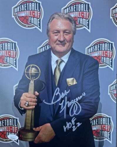 WVU Bob Huggins Signed 16x20 Trophy with JSA COA