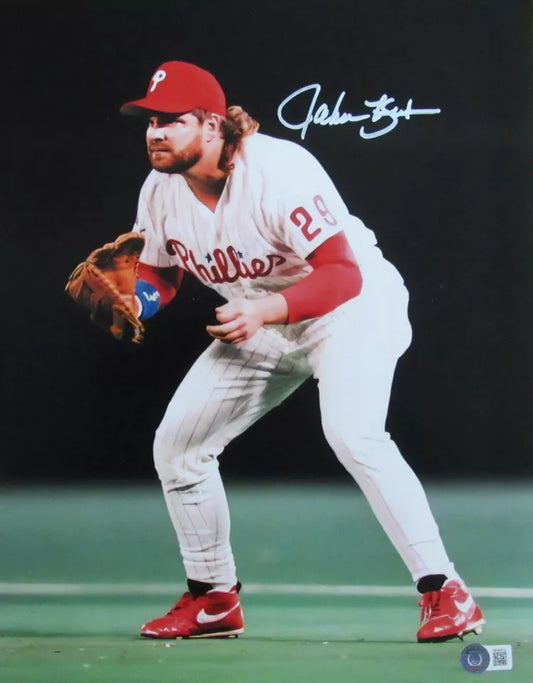 John Kruk Signed 11x14 Photo Philadelphia Phillies Beckett