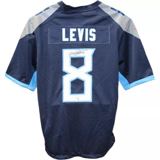 Will Levis Autographed Tennessee Titans Dark Blue Nike XL Jersey FAN