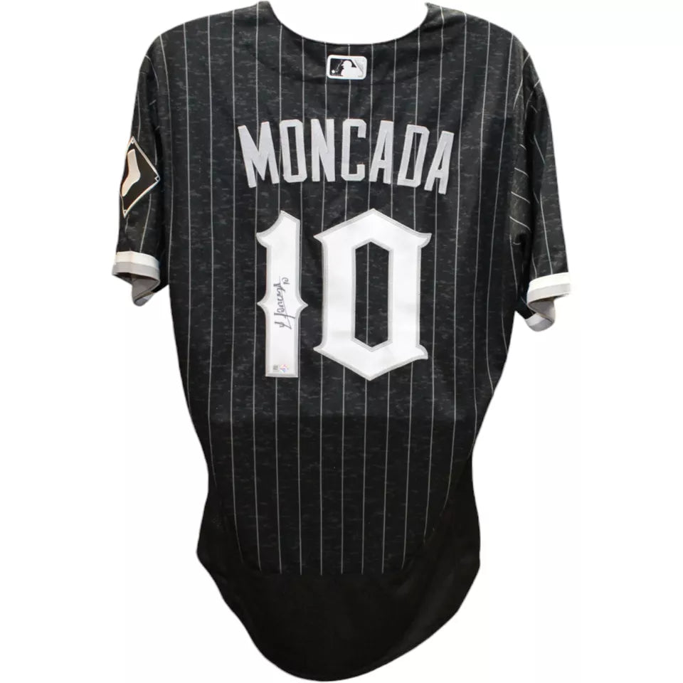 Yoan Moncada Autographed Chicago White Sox Replica City Connect Jersey MLB