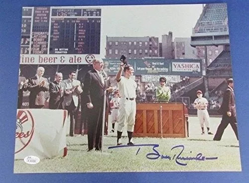 Bobby Richardson New York Yankees Autographed/Signed 11x14 Photo JSA